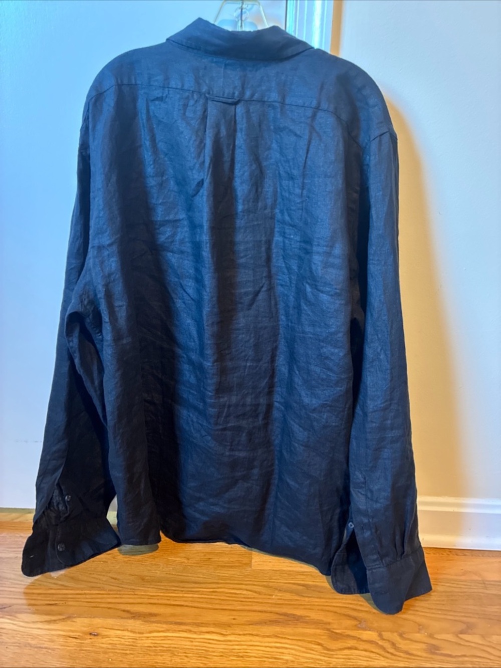 Todd Snyder x Baird McNutt Irish Linen black long sleeve button front XXL - Picture 6 of 7
